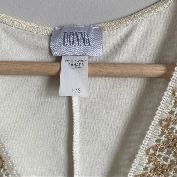 Donna - Cream and Beige Dress - Picture 2 of 4